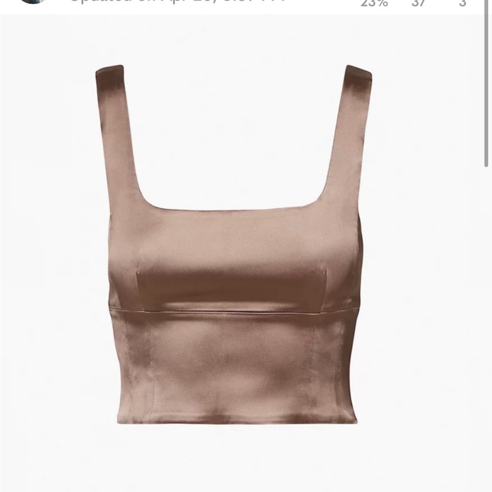 Aritzia Shine Bustier Top in size medium